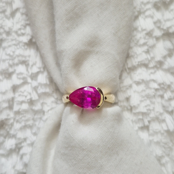 Ross-Simons Jewelry - Vintage Gold Vermeil Pink Topaz Ring